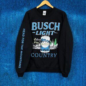 Busch Light Country Mountain Spring Beer Promo Oversized Crewneck Medium